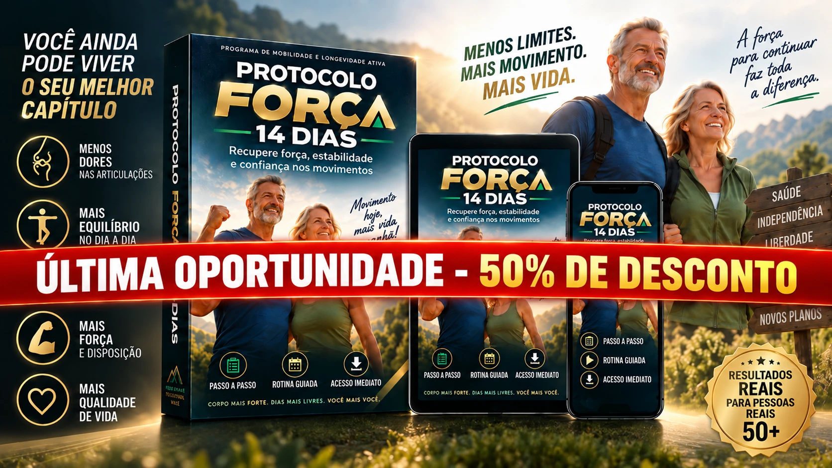Protocolo Força 14 Dias — acesso no computador, tablet e celular